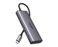 UGREEN Adapter 6w1 CM498 Hub USB / 2x USB-A 3.0 USB-C 3.0 2xHDMI PD - 1488895 - zdjęcie 3